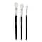 6 Pack: Oval Mop White Taklon 3 Piece Mixed Media Brush Set by Artist's Loft®